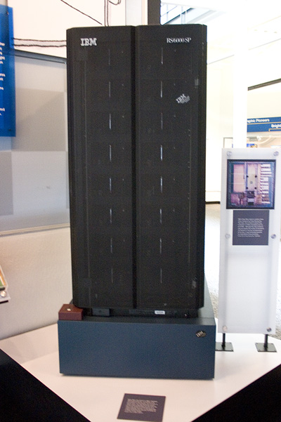 The Deep Blue chess computer hardware used in the 1997 rematch against Kasparov