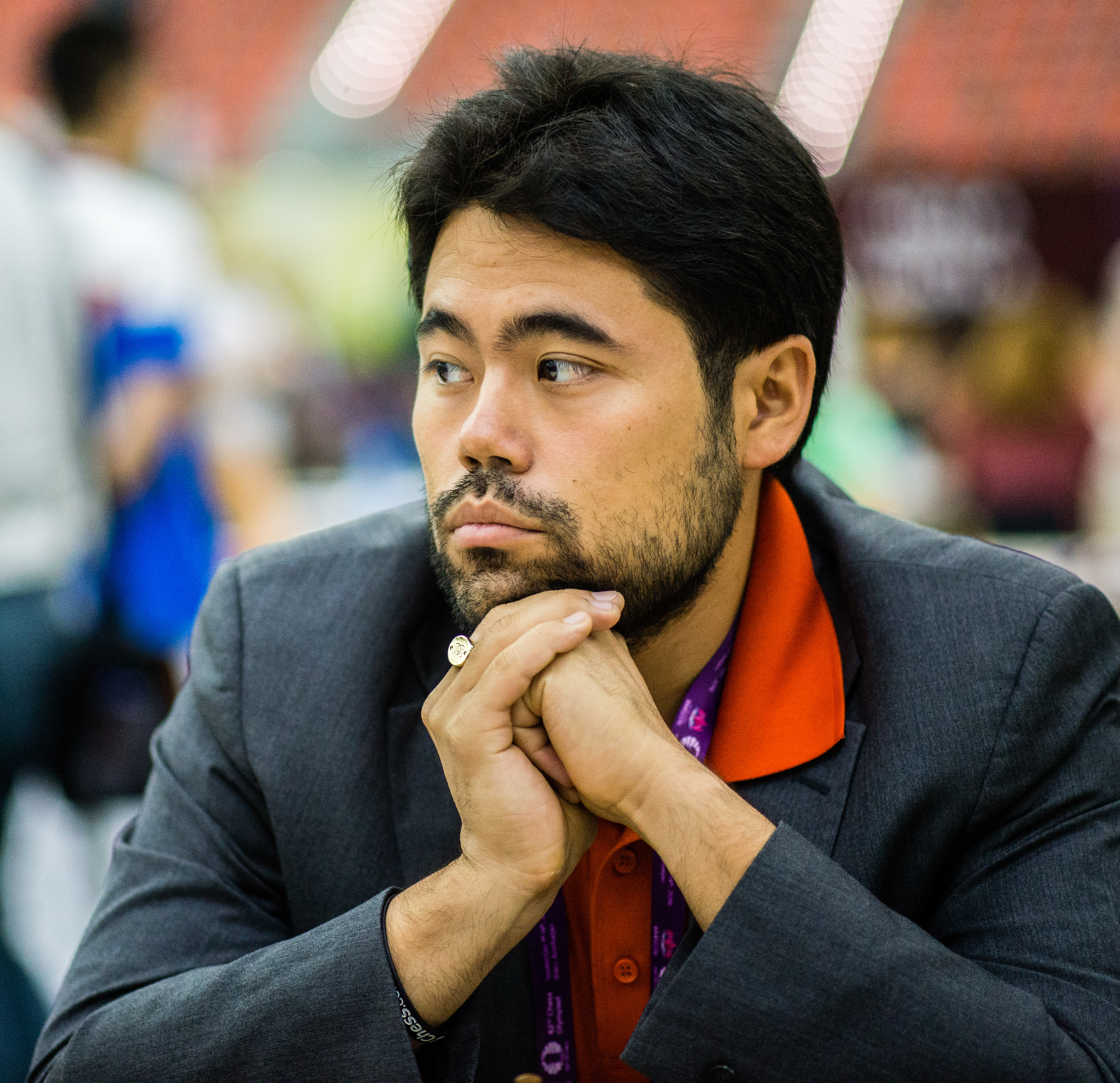 Hikaru Nakamura at a 2022 chess tournament