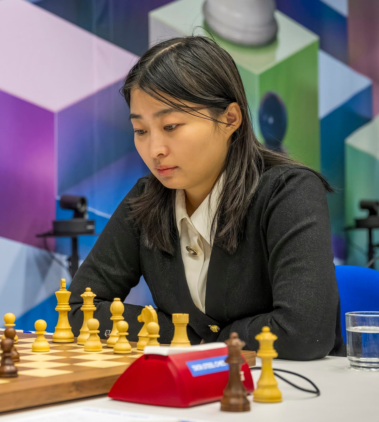 Ju Wenjun, five-time Women's World Chess Champion, at Tata Steel in 2025