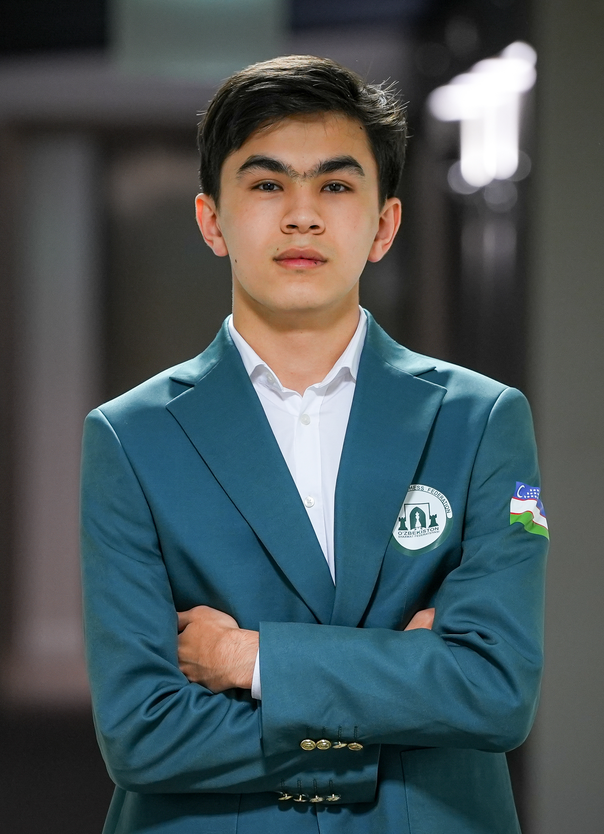 Javokhir Sindarov of Uzbekistan, winner of the 2026 FIDE Candidates Tournament in Cyprus