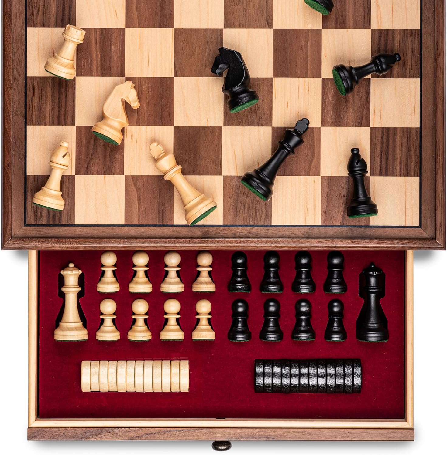 Photo of A&A 15-inch Walnut Set with Storage Drawer