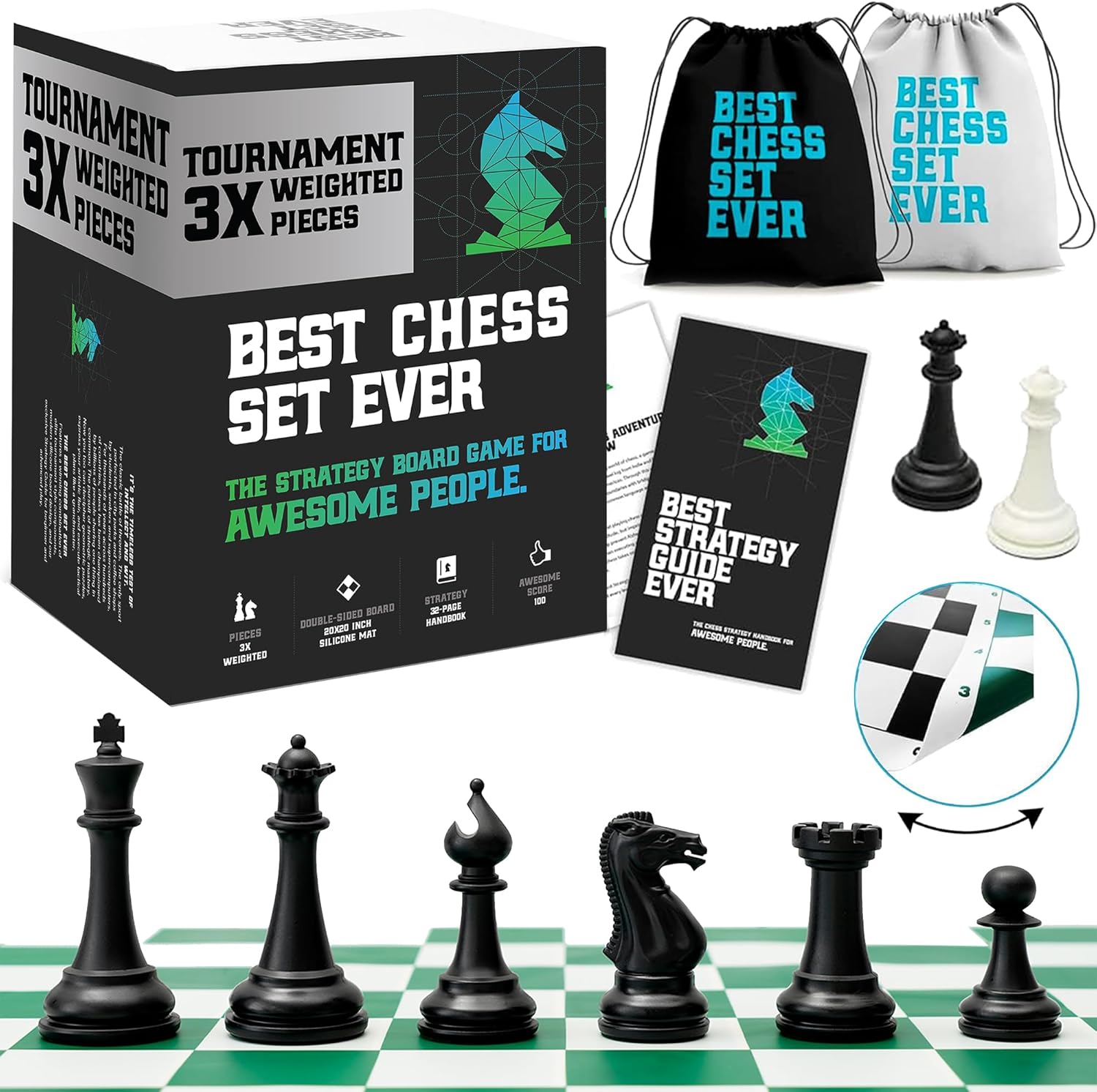 Photo of Best Chess Set Ever 3X Triple Weighted Tournament Set